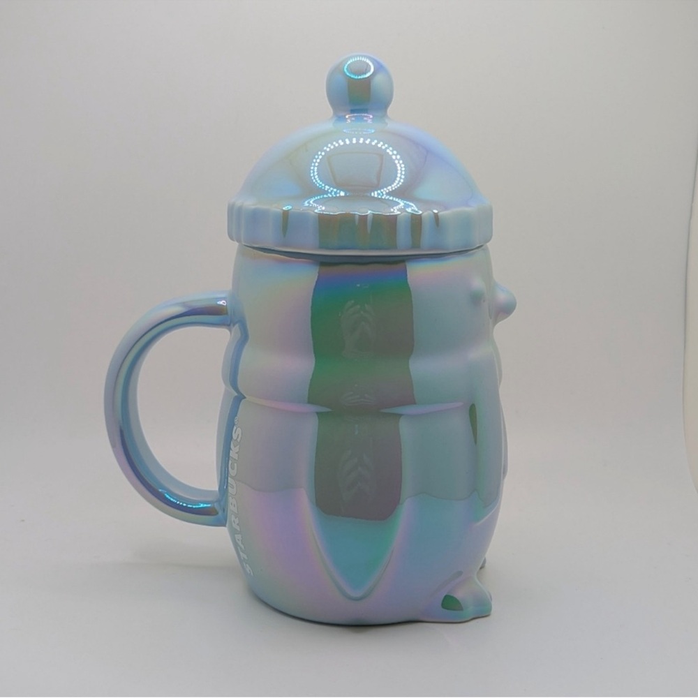 Starbucks Iridescent Blue Ceramic 14oz Penguin Mug BNWT - Picture 6 of 7